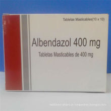 Alta qualidade Albendazole Comprimidos 400mg